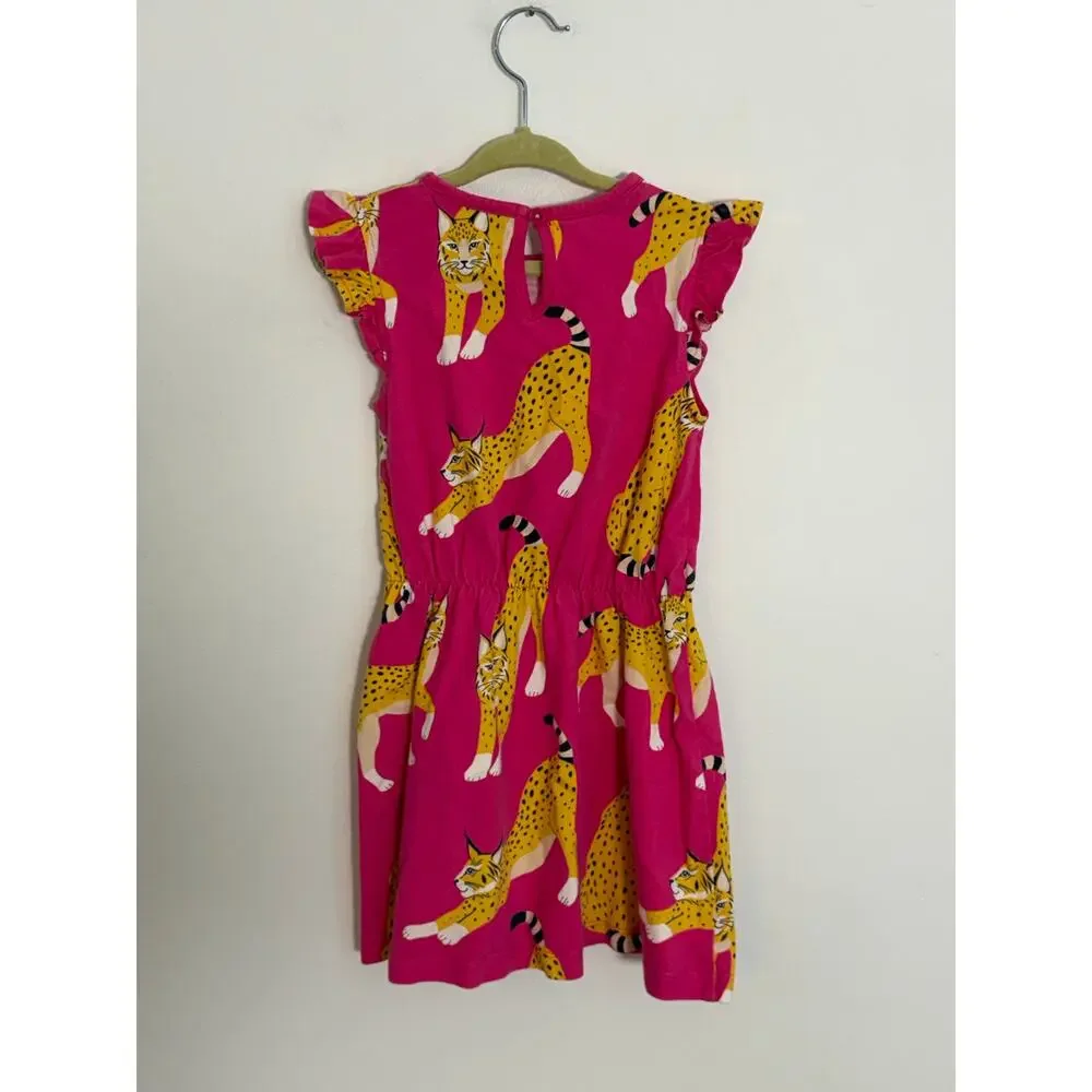 Mini Boden Pink Summer Cat Dress size 4-5
